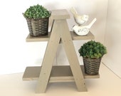 Wooden Ladder Plant Stand, Tabletop Plant Stand, Tiered Tray Stand, Ladder Display Stand, Tiered Display Stand, Ladder Plant Shelf