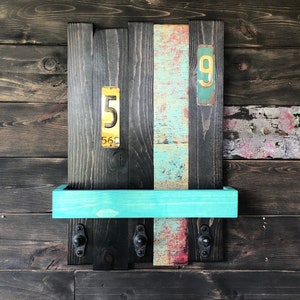 Wooden Wall Coat Rack w/Shelf and Hooks, Hat Rack, Entryway Wall Organizer, Wall Shelf w/Hooks, Wall Hanging Shelf, Mudroom Coat Rack/Hanger