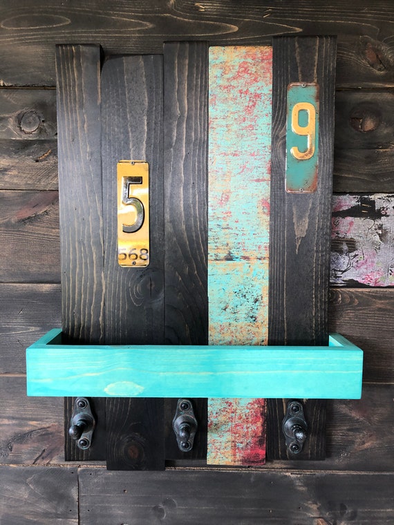 Wooden Wall Coat Rack w/Shelf and Hooks, Hat Rack, Entryway Wall Organizer,  Wall Shelf w/Hooks, Wall Hanging Shelf, Mudroom Coat Rack/Hanger