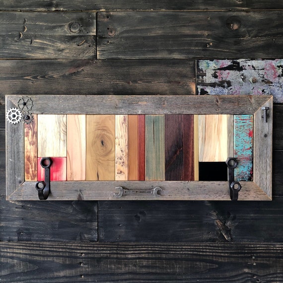 Reclaimed wood coat stand sale