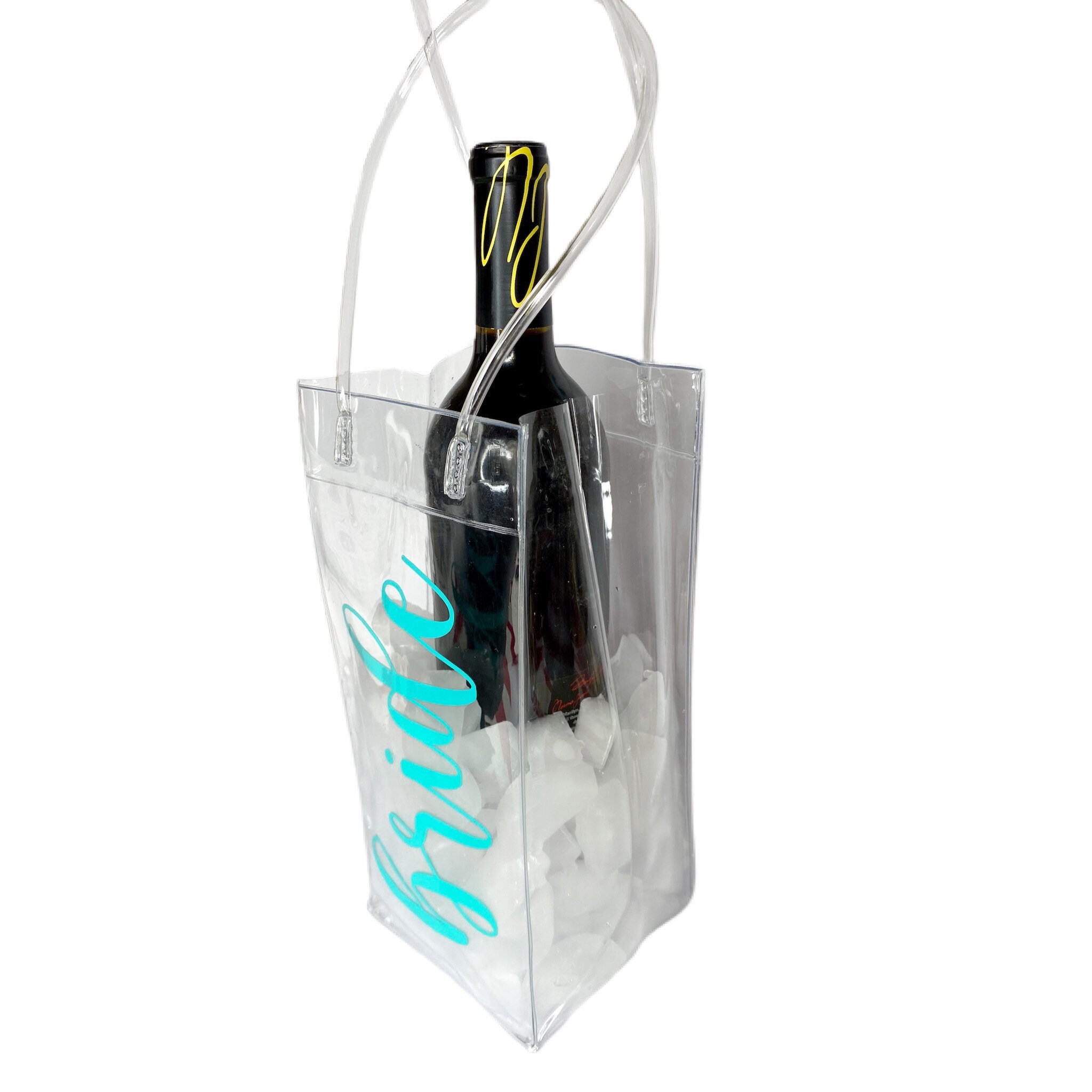 Bride Wine Bag Wine Ice Bag Wine Gift Bag Clear Wine Tote Etsy