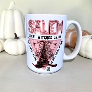 Salem Witch Mug, Witchy Salem Mug, Salem Local Witch Union Cup, Halloween Mugs for Salem Witches, Witchy Spooky Season, Witchy Things
