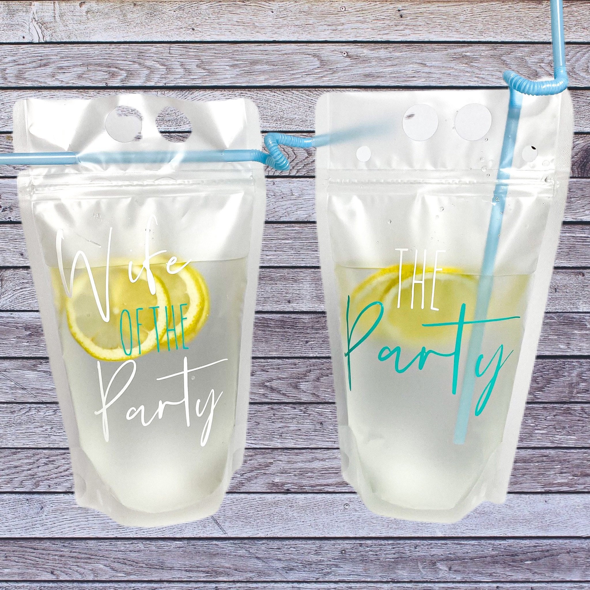 Bachelorette Party Drink Pouches Custom Drink Pouches Etsy