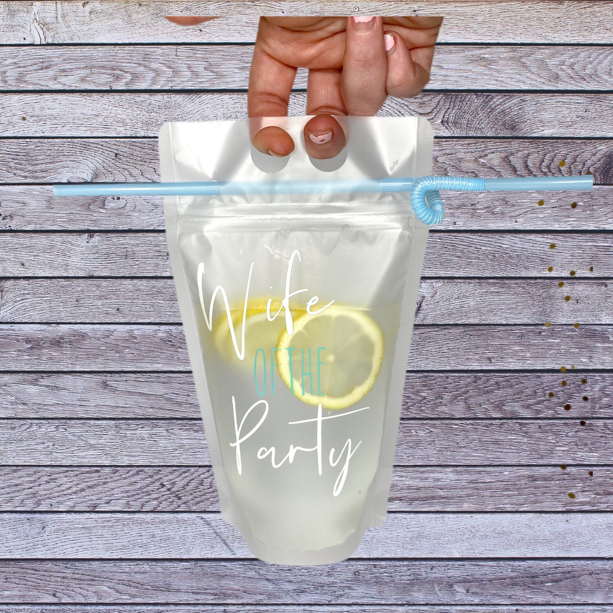 Bachelorette Party Drink Pouches Custom Drink Pouches Etsy