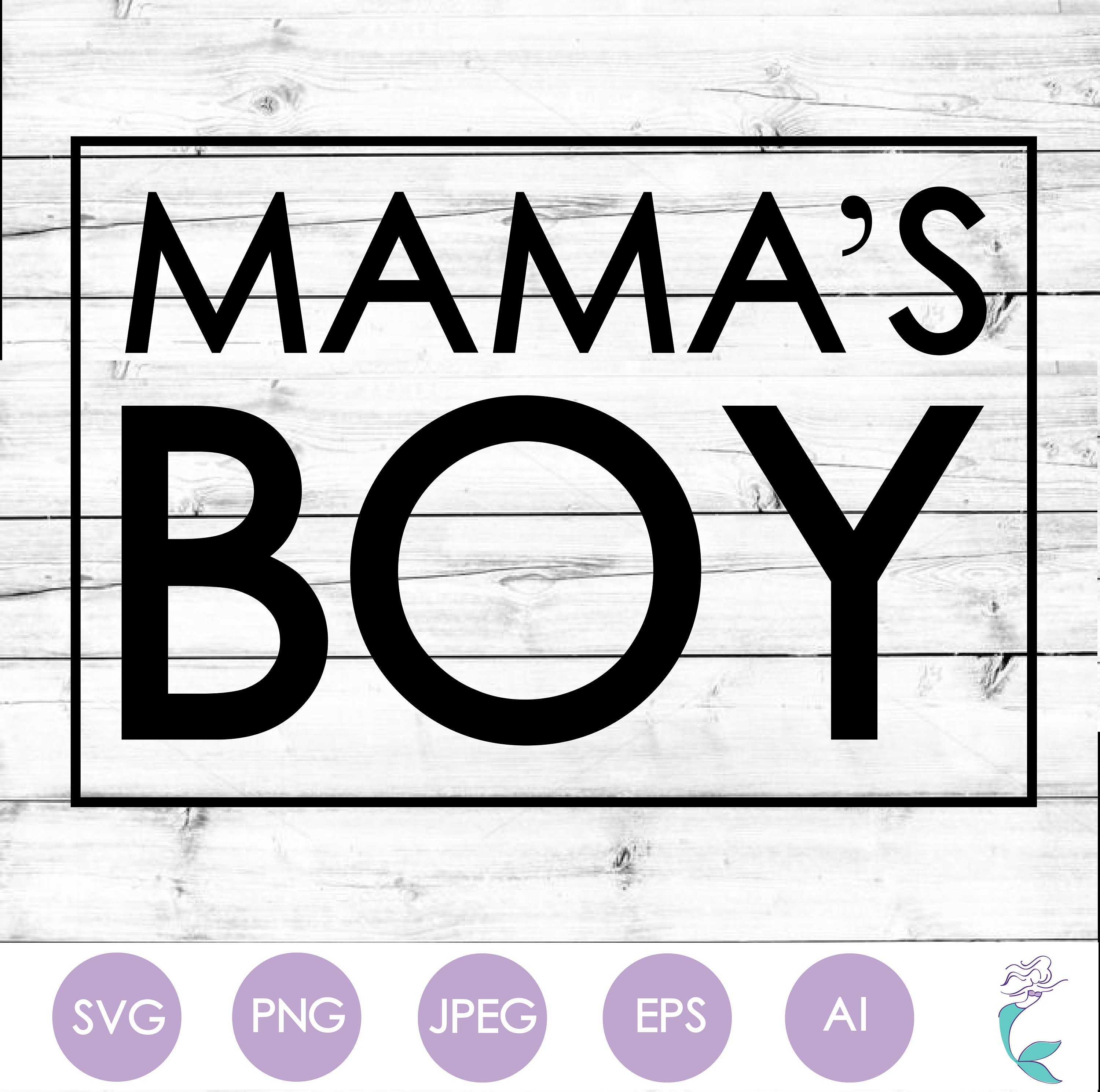 Mama's Boy SVG Mama's Boy Shirt Baby Shower Gift Etsy