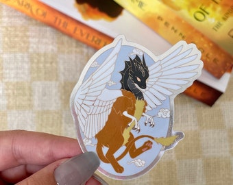 Sorae Lumnos Gryvern/Dragon Metallic Bookish Sticker - The Kindred's Curse Saga by Penn Cole, Officially Licensed
