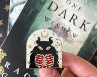The Nightmare, Glow in the Dark Soft Enamel Pin - One Dark Window, The Shepherd King by Rachel Gillig
