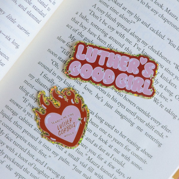 Luther Corbois Glitter Stickers - "Search Me Like Luther Would" & "Luther's Good Girl" - The Kindred's Curse Saga by Penn Cole