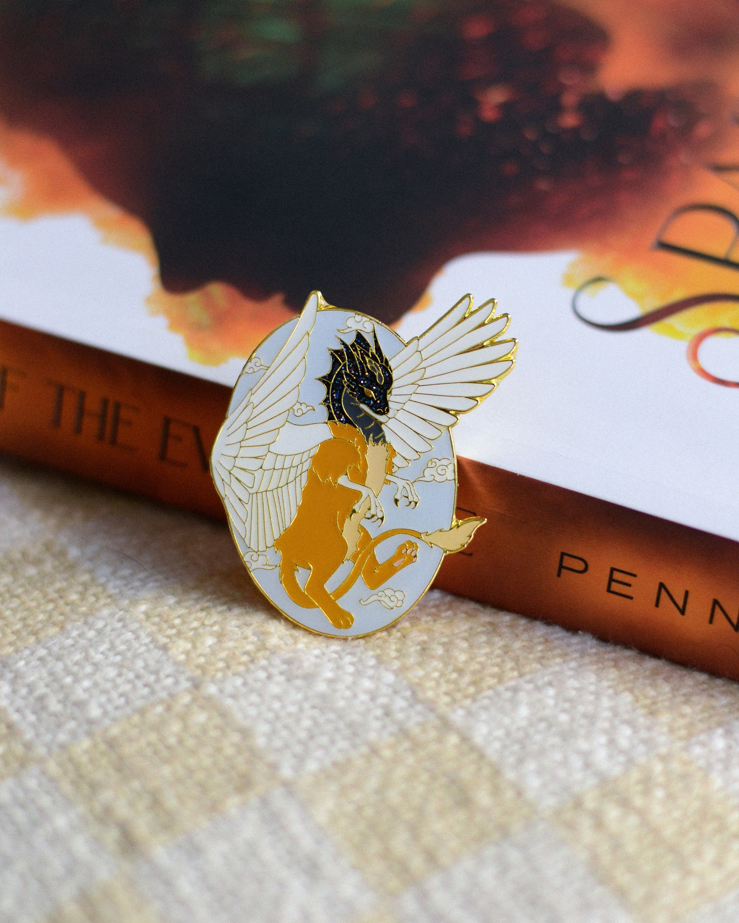 Sorae Lumnos Gryvern/Dragon Soft Enamel Pin- The Kindred's Curse Saga by Penn Cole, Officially Licensed
