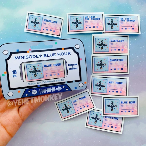 Txt Minisode 1 Blue Hour Album Kpop Journal Stickers Etsy