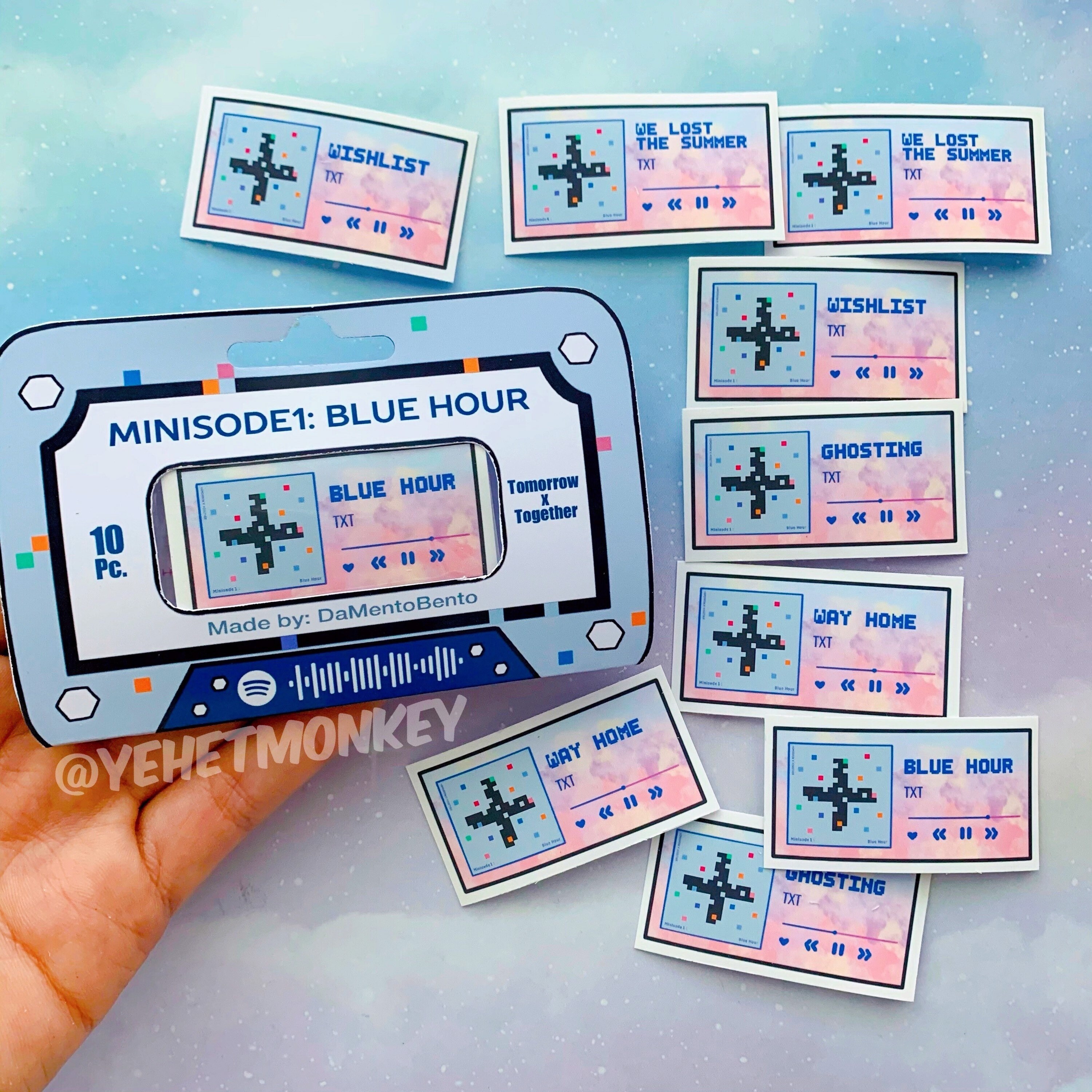 Txt Minisode 1 Blue Hour Album Kpop Journal Stickers Etsy Txt Minisode 1 Blue Hour Album Kpop Journal Stickers Etsy