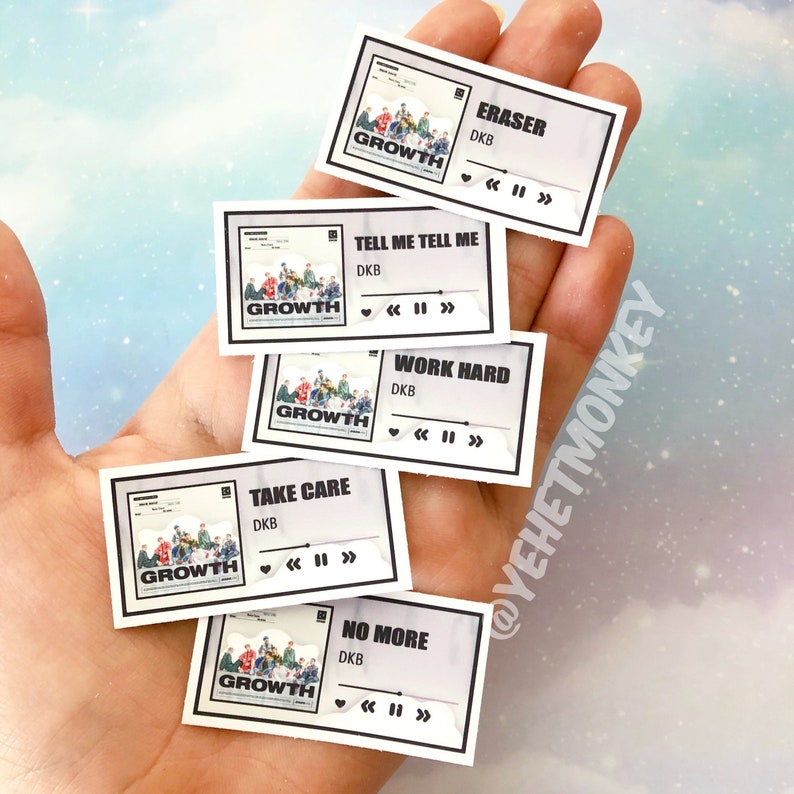 Growth Albums Kpop Journal Stickers Love DKB Youth
