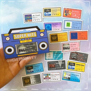 ELF- Hit Songs Kpop Journal Stickers