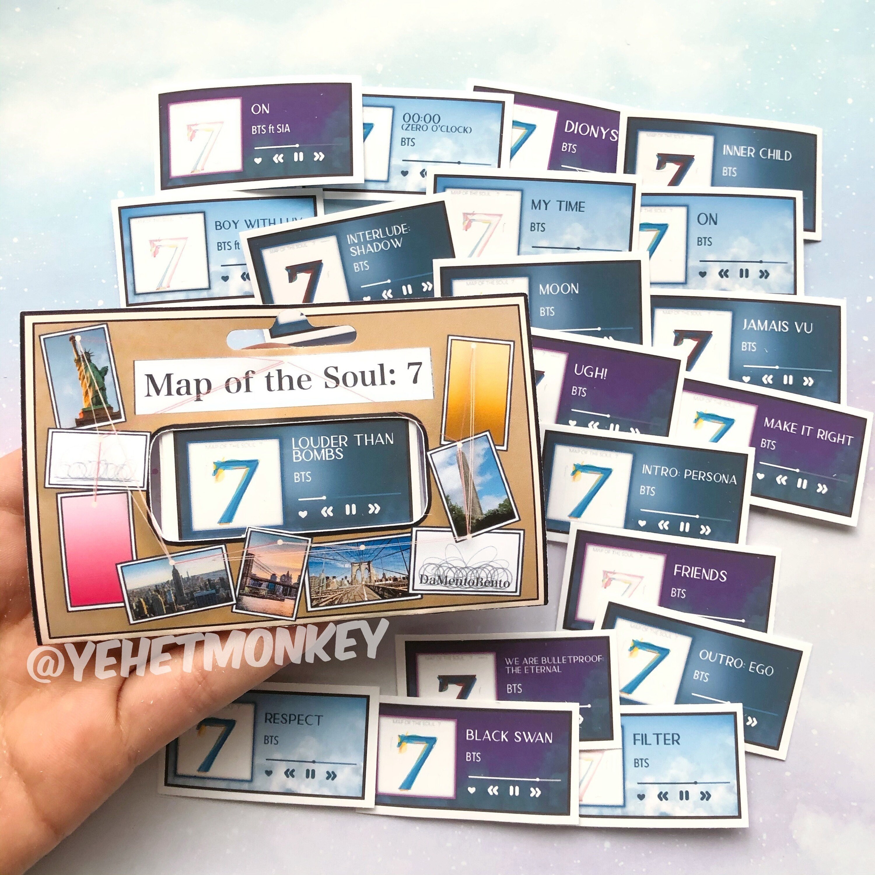 Bts Map Of The Soul 7 Album Kpop Journal Stickers Etsy