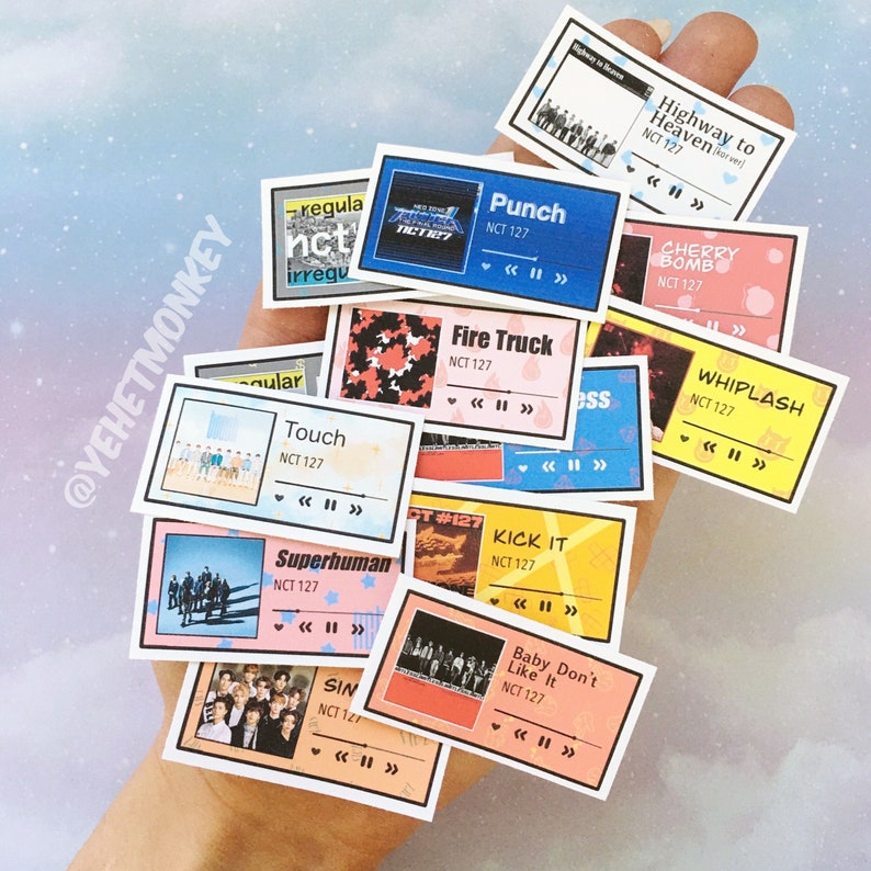 NCT 127 Hit Songs INDIVIDUAL Kpop Journal Stickers  Etsy