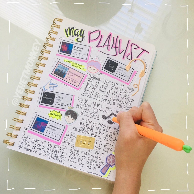seventeen henggare album kpop journal stickers etsy