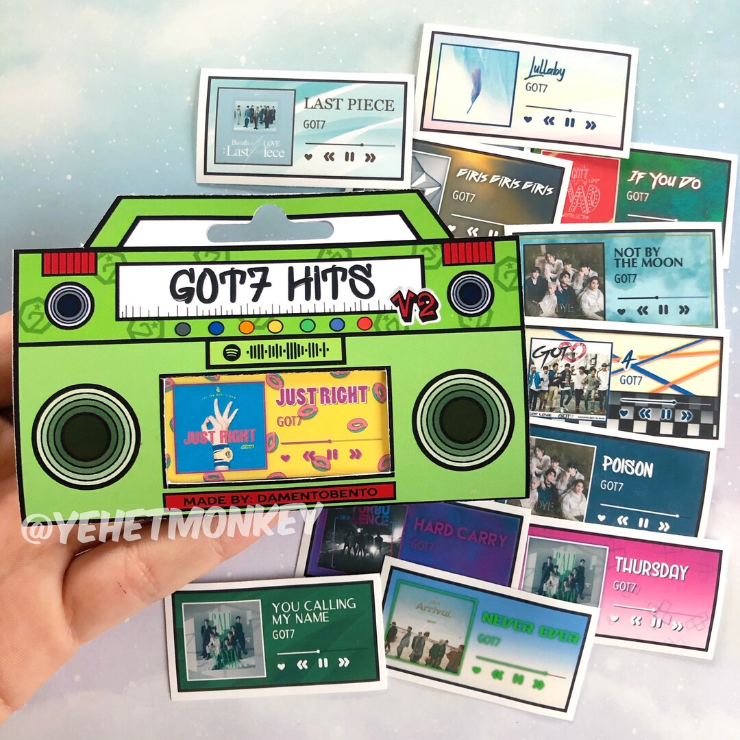 Hit Song Sticker AHGASE- Hit Songs Kpop Journal Stickers - Etsy