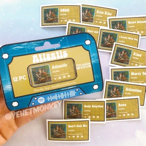 SHAWOL- 2pc Atlantis Album Kpop Journal Stickers