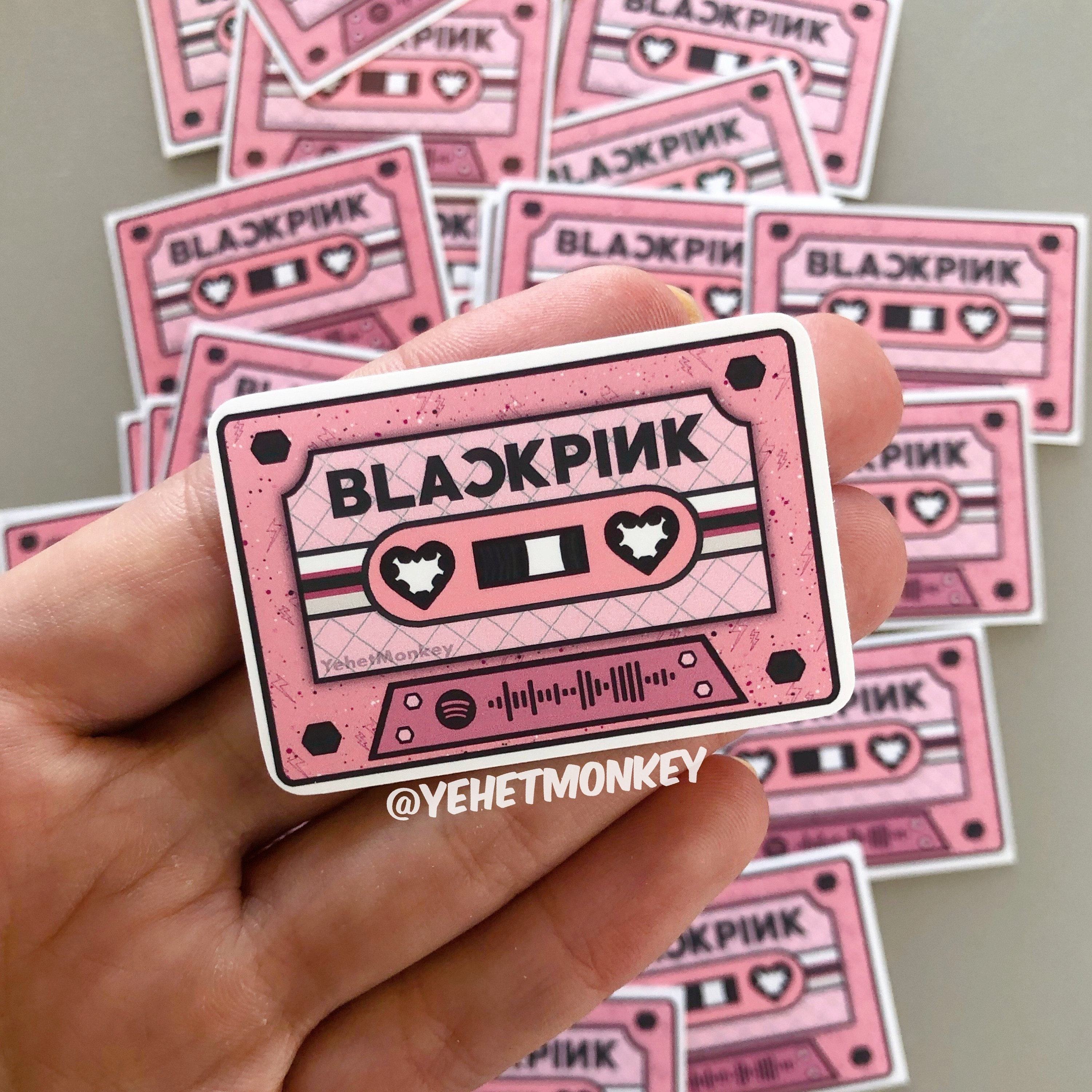 Kpop Groups Cassette Journal Stickers with Spotify Code Etsy