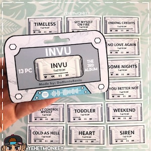 Taeyeon- INVU Album Kpop Journal Stickers