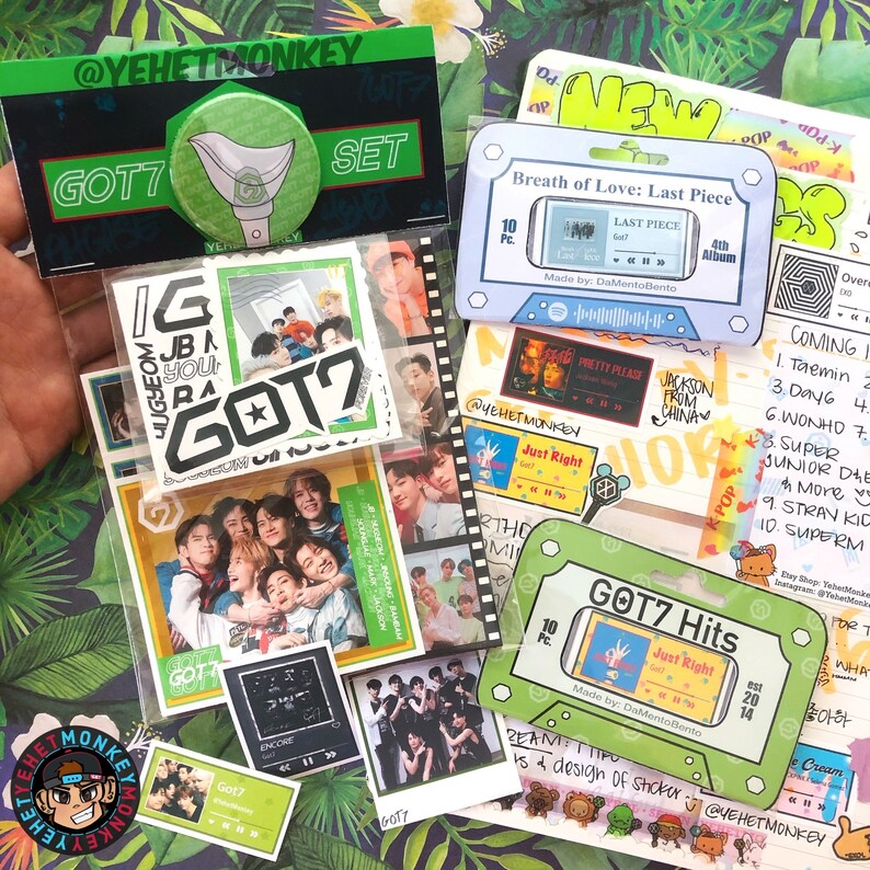 got7 hit songs kpop journal stickers got7forever paper paper party supplies lifepharmafze com