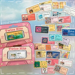 EINMAL - Hit Songs Kpop Journal Aufkleber
