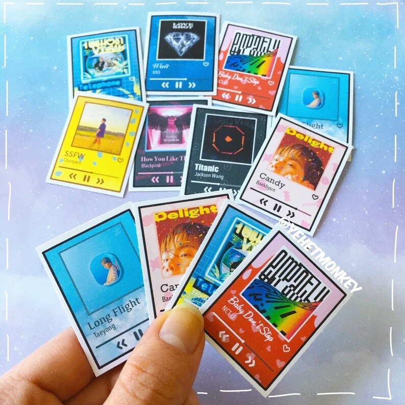 Custom Kpop Songs Journal Stickers Etsy UK