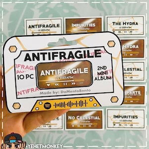 Le Sserafim- Antifragile Album Kpop Journal Stickers