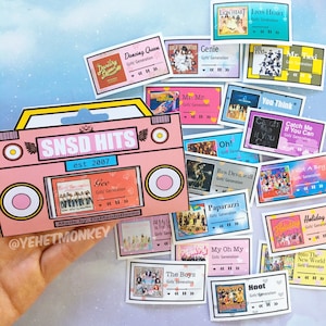 Girls &#39;Generation - Hit Songs Kpop Journal Aufkleber