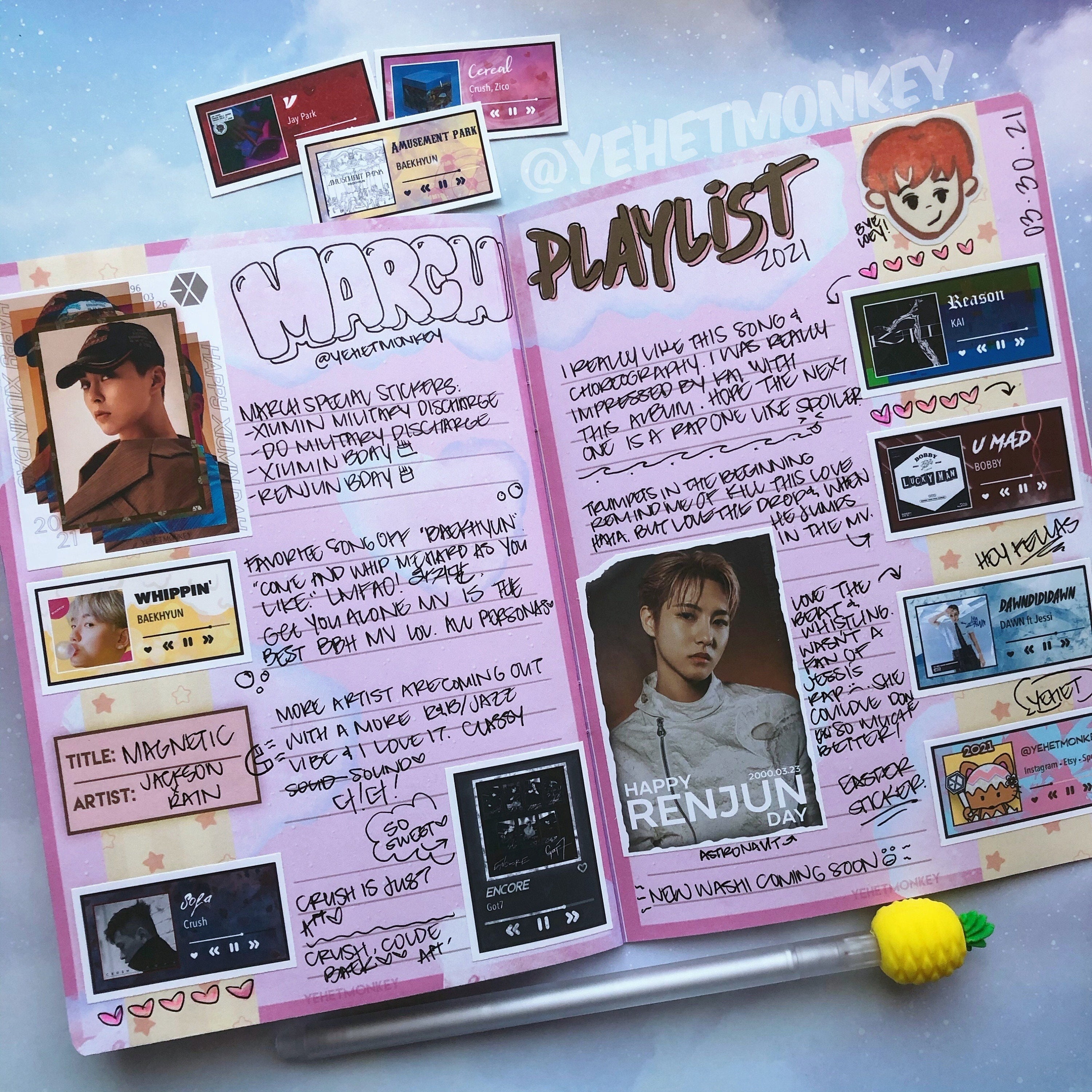 New Jeans 2pc Album Kpop Journal Stickers Etsy UK