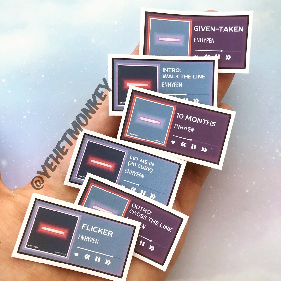 enhypen border day one album kpop journal stickers etsy