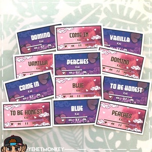 KAI- 2pc Peaches Album INDIVIDUAL Kpop Journal Stickers