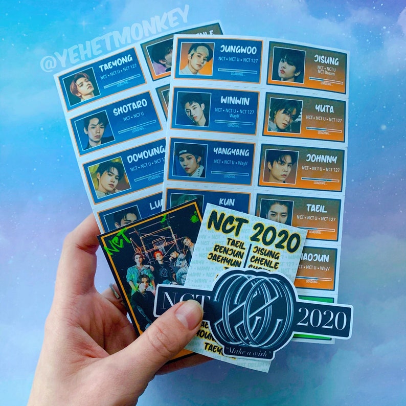 NCT 2020 Pt1 Sticker /& Pin Set Kpop NCT