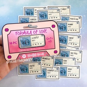 ONCE- Formula of Love: O+T=&lt;3 Album Kpop Journal Stickers