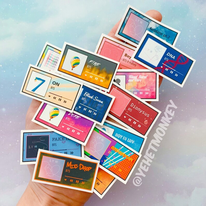 BTS BIG HITS Ver 2 Songs Kpop Journal Stickers