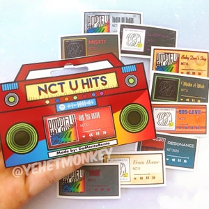 NCTzen U- Hit Songs Kpop Journal Stickers
