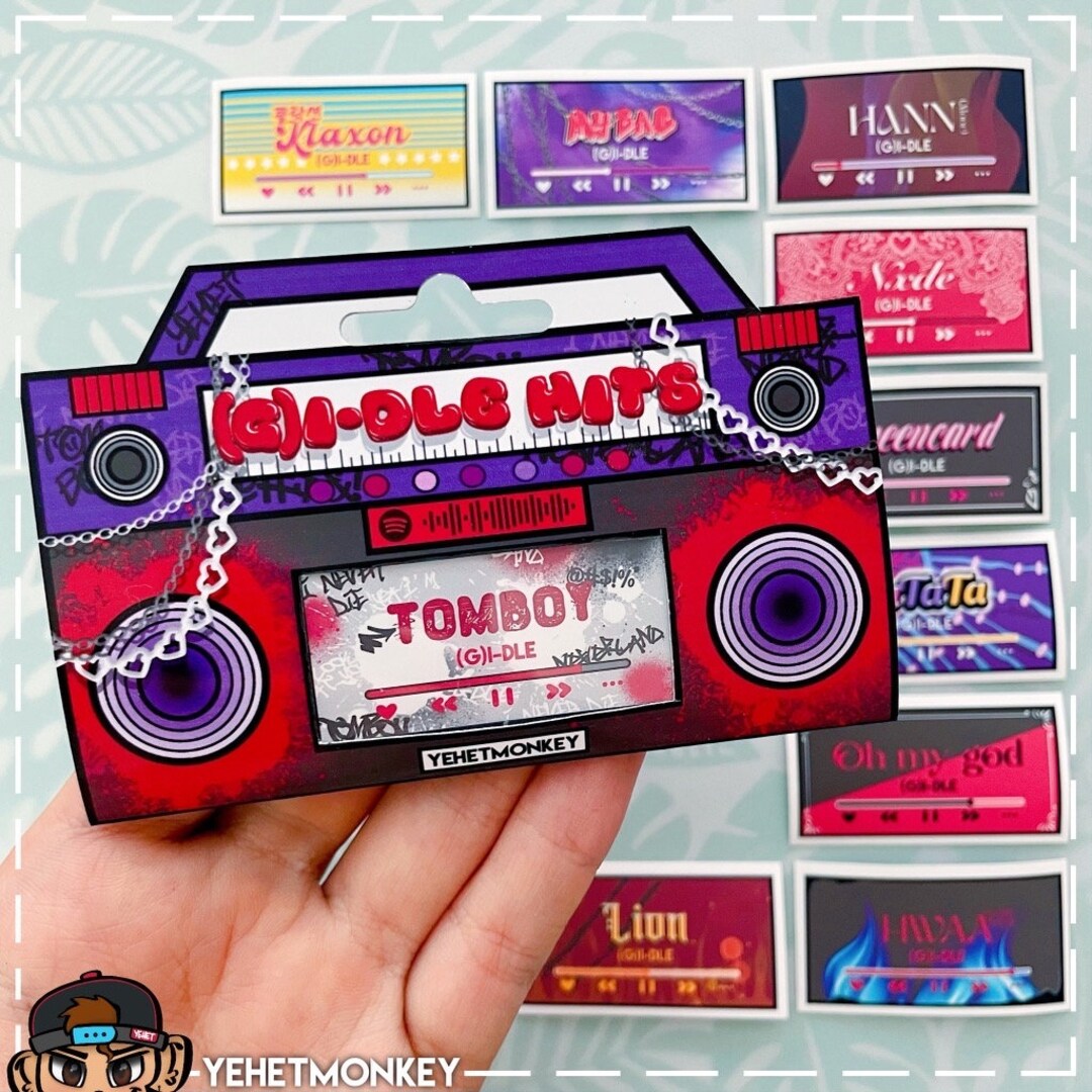 Hit Song Sticker IDLE- Hit Songs Kpop Journal Stickers - Etsy