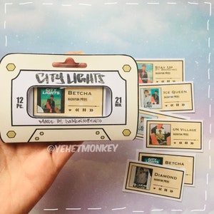 BAEKHYUN - City Lights Album Kpop Journal Aufkleber