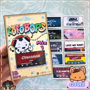 EXO- Hit Songs Mix 1 Kpop Journal Aufkleber