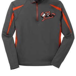 UNISEX Armada Baseball Sport-Tek® Sport-Wick® Stretch 1/2-Zip Colorblock Pullover