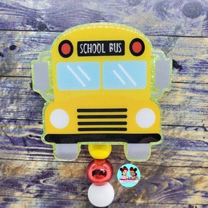 School Bus Badge Reel, Bus Driver Badge Reel, Bus Badge Reel, Teacher or Driver Badge Reel, Customer service, RN Badge Reel, Great Gift Idea