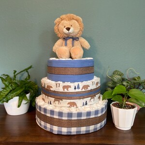 Lion Diaper Cake- 3 Tier