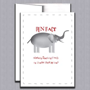 carte d'éléphant | Jolie carte d'anniversaire | Carte animalière | carte d'anniversaire animal | Art animalier fantaisiste | Art animalier | Carte d'anniversaire pour enfants
