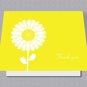 Thank you notes | Daisy Thank You Cards with Envelopes | Botanical Thank You Cards | Floral Thank You Cards | Bride Thank You Cards