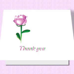Thank you notes | Rose Thank You Cards | Botanical Card Set | Floral Thank You Cards | Bride Thank You Cards |