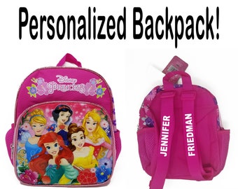disney princess backpack personalized