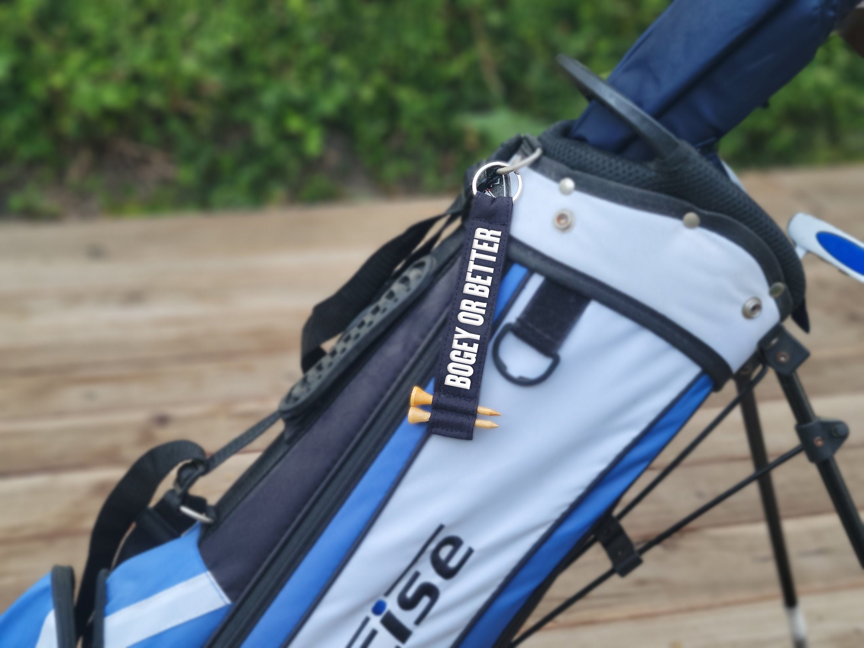 Personalized Bogey or Better Golf Bag Tag Name Tag Tee Holder Etsy