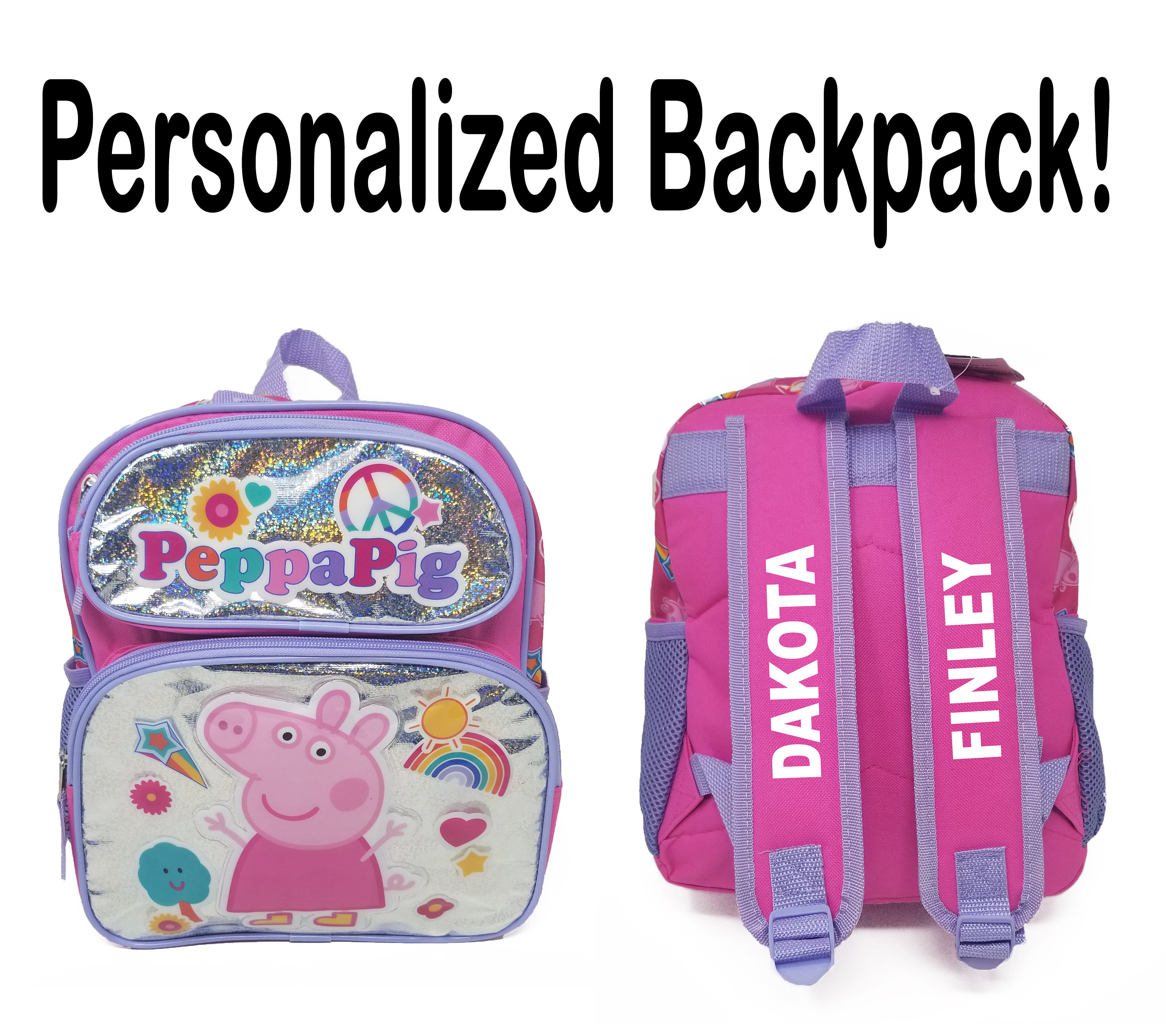 personalized peppa pig backpack