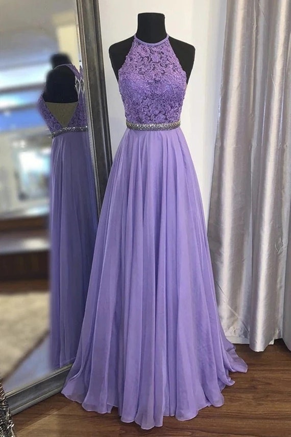 Neck prom cheap dresses