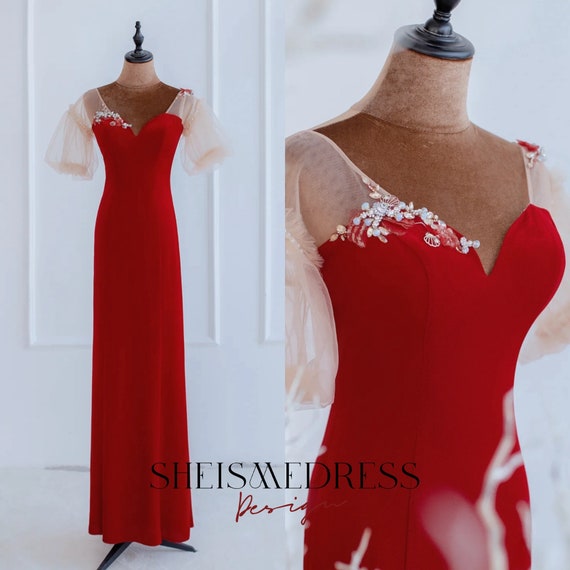 Red Formal Dresses Evening Gown | Formal Occasion Dresses | African Evening  Dress - Red - Aliexpress